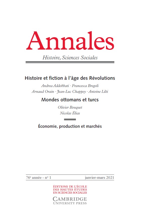 2021-1   Histoire et fiction à l’âge des Révolutions - Mondes ottomans et turcs - Économie, production et marchés (comptes rendus)